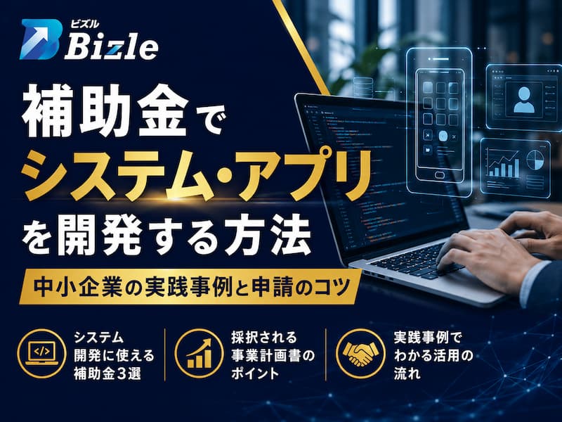 補助金でシステム・アプリを開発する方法｜中小企業の実践事例と申請のコツ