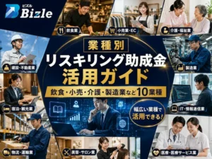 業種別リスキリング助成金活用ガイド|飲食・小売・介護・製造業など10業種